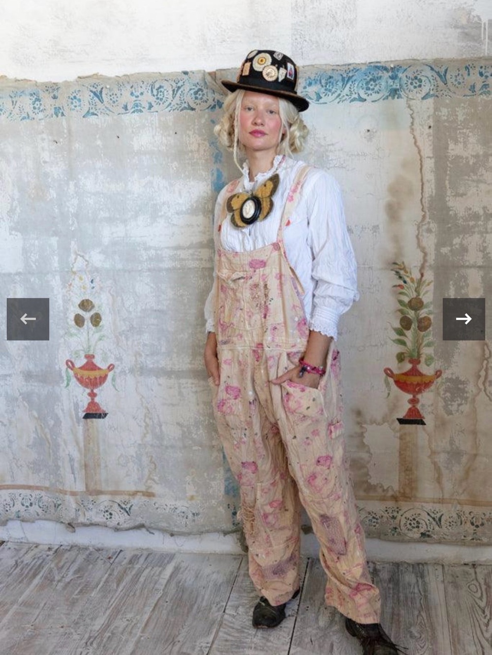 Magnolia Pearl Pink Floral Overalls